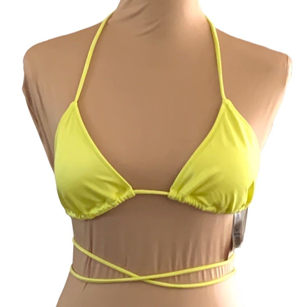 Lime Green Bikini Tops NWT Size M